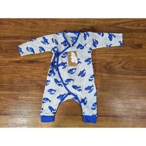 NWT Angel Dear Cotton Blend 1 Piece Whale Design Outfit